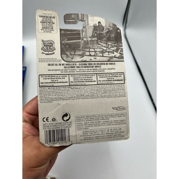 2002 Hot Wheels Collector No #198 GO KART Yellow with BLUE Seat. New! - Picture 3 of 3